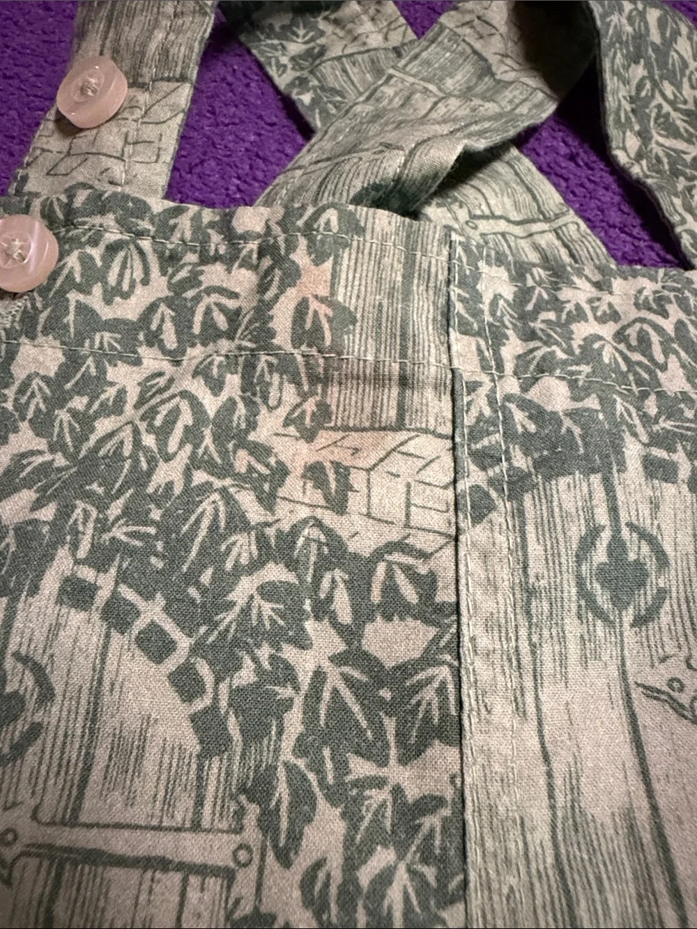 kate quinn Green Patterned Crossback One-Piece Romper